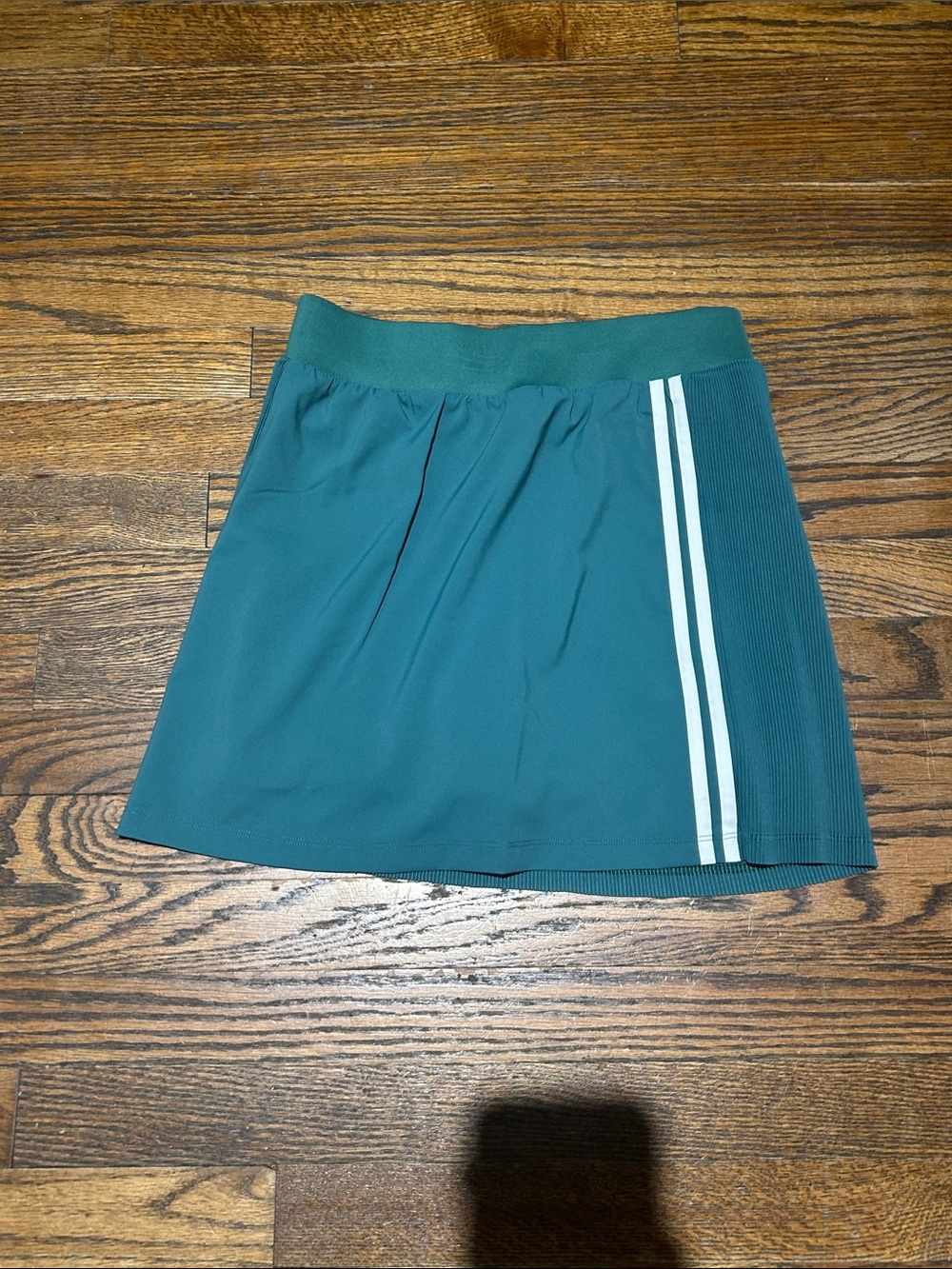 Women’s Athletic Dark Green Skirt with White Stripe - Picture 3 of 10
